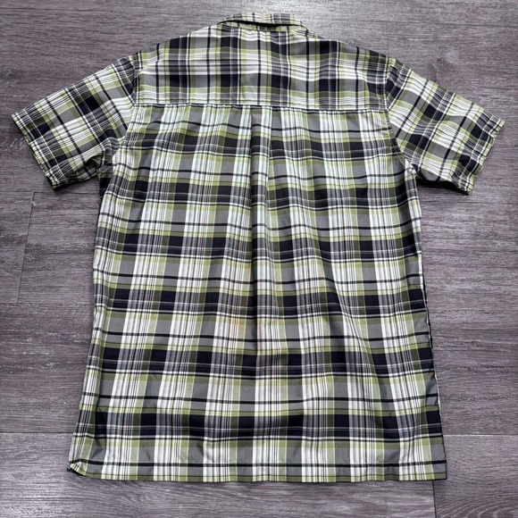 Kuhl Shirt Mens Medium Green Plaid‎ Hiking Polyester Short Sleeve Outdoor Gorp - Picture 9 of 12